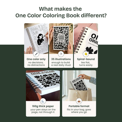One Color Coloring Book - Ocean Edition