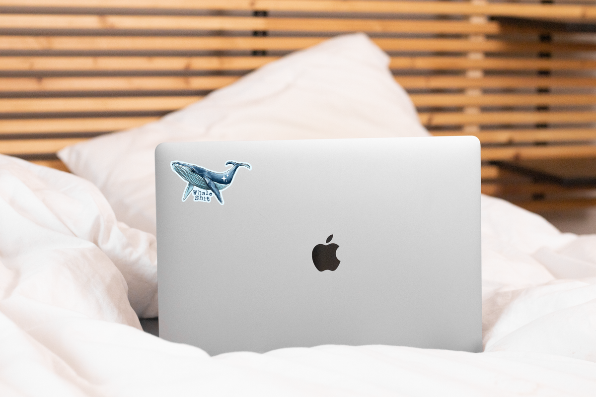 Whale Shit Sticker - cute, animal, ocean, marine, funny, sea