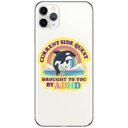 Current Side Quest Dolphin Sticker