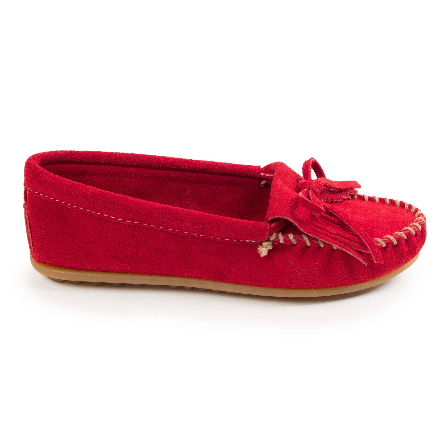 Women's Suede Kilty Moccasin Loafer Shoe