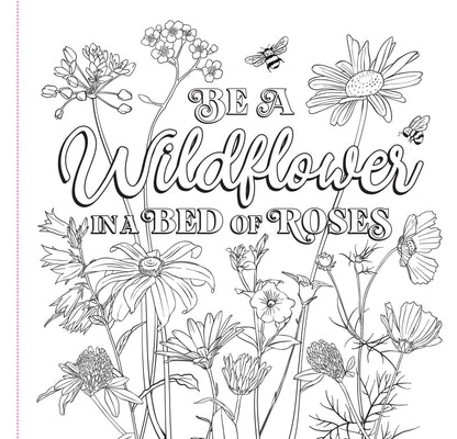 Wildflowers Adult Coloring Book,Wildflowers Adult Coloring Book