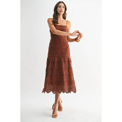 Handcrafted Crochet Midi Dress