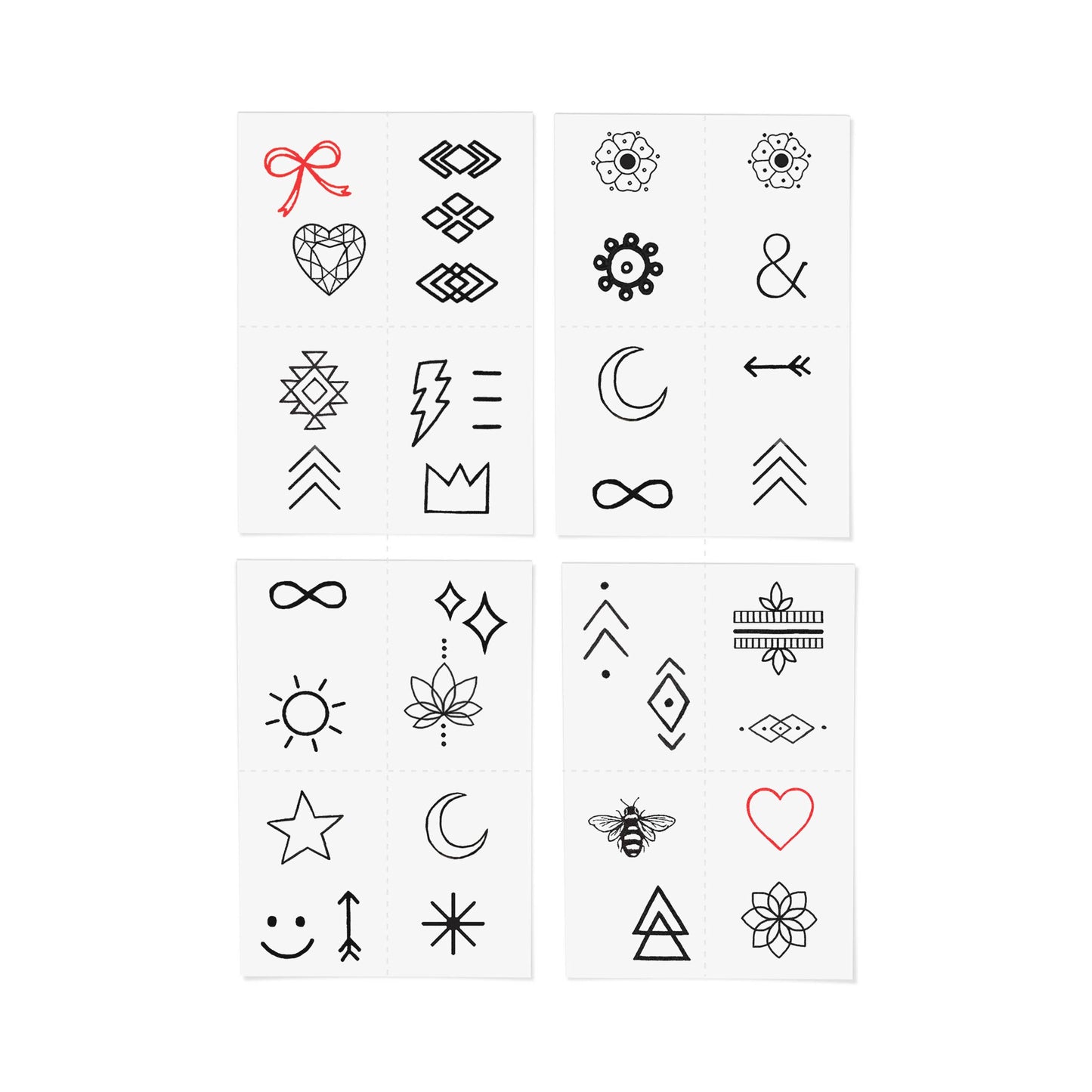 Finger Tats Temporary Tattoo Pack