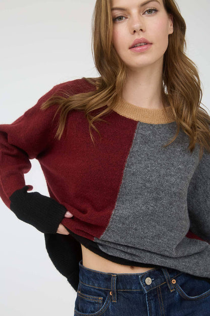 Relaxed Colorblock Sweater