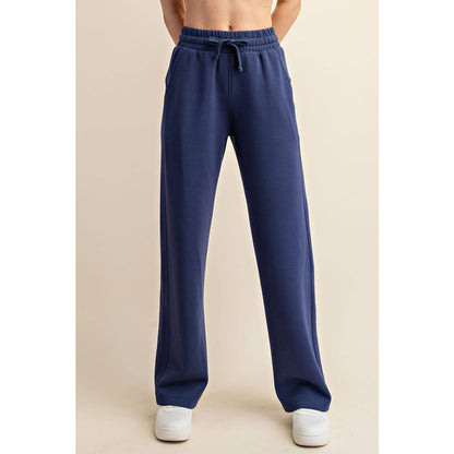 MODAL POLY SPAN SCUBA STRAIGHT PANT