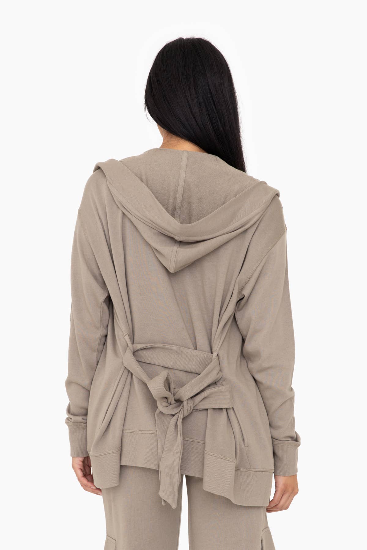 Organic Cotton Blend Wrap Cardigan