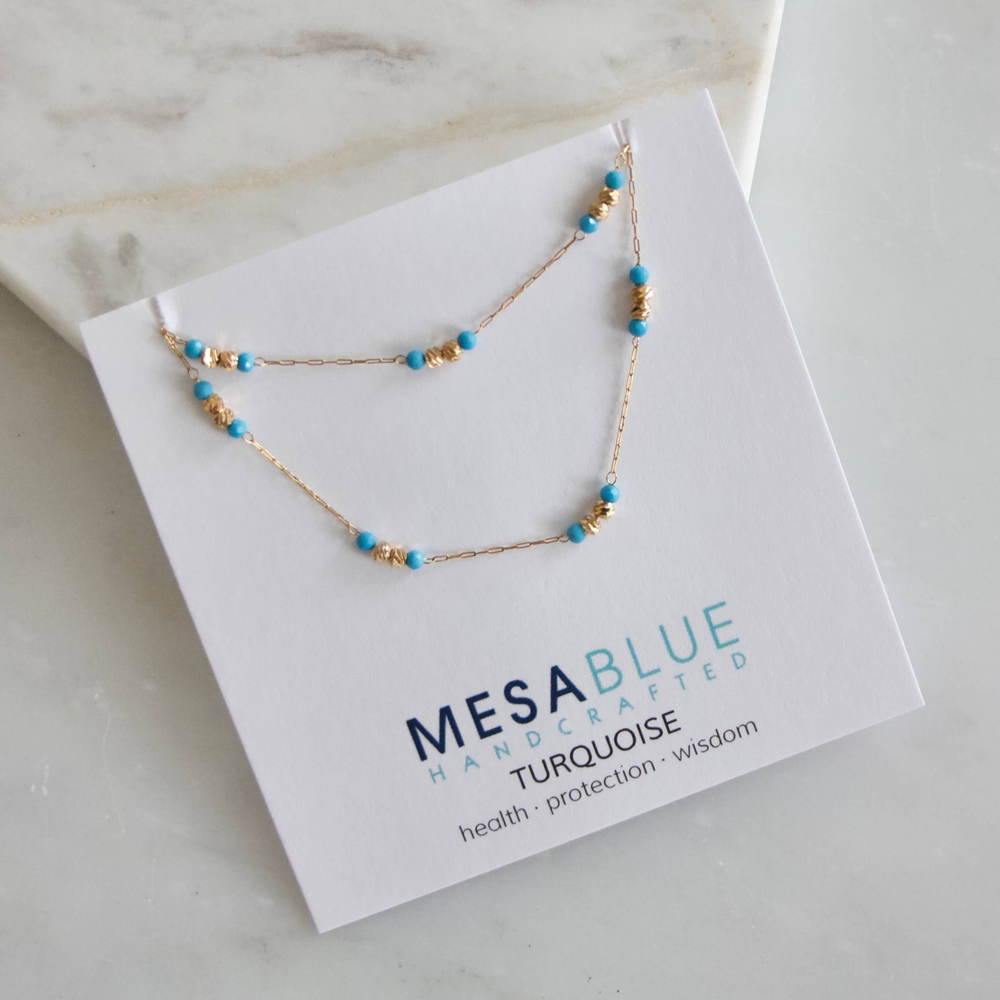 Gemstone Round Beaded Necklace