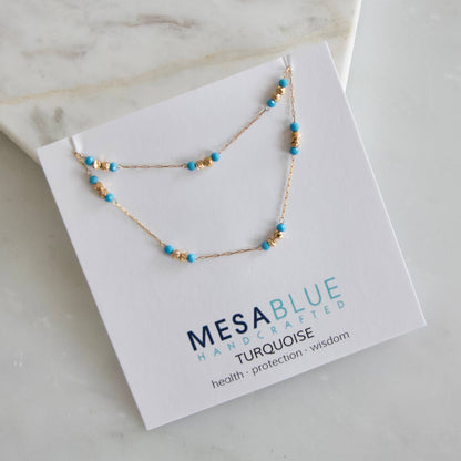 Gemstone Round Beaded Necklace