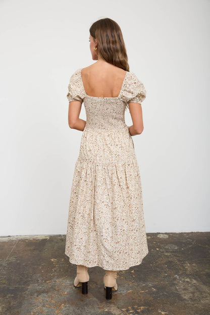 Meadow Bloom Midi Dress