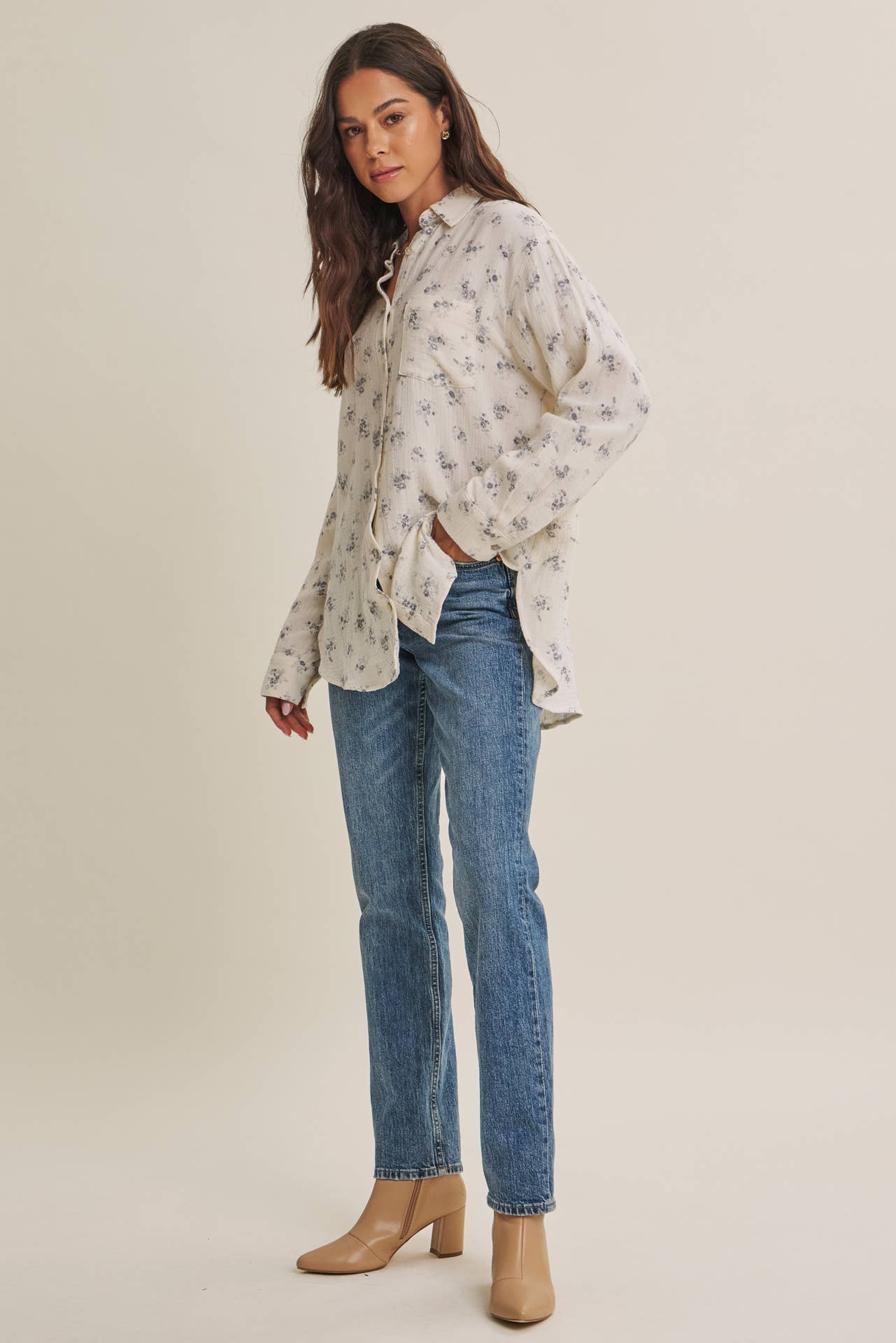 Soft Wind Floral Top