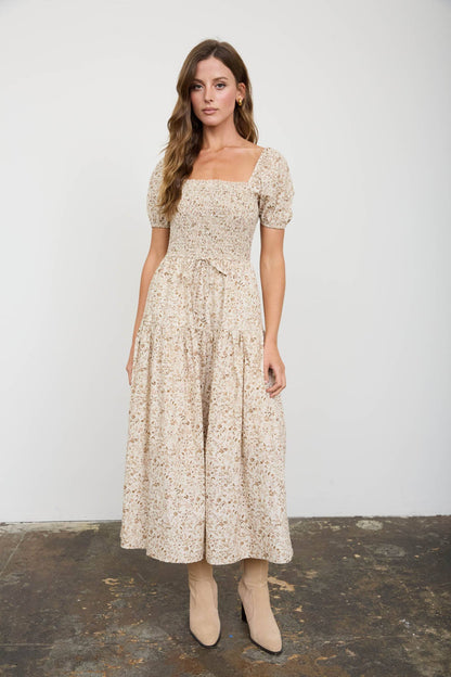 Meadow Bloom Midi Dress