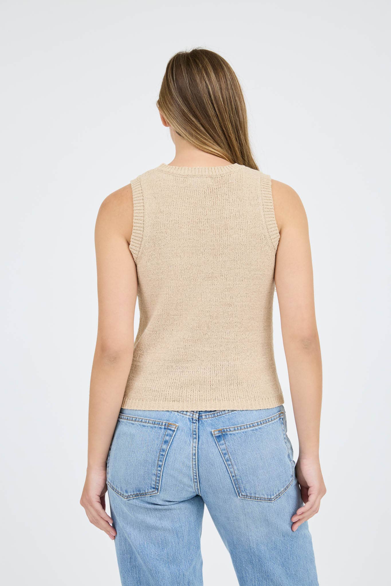 Timeless Sleeveless Knit Sweater