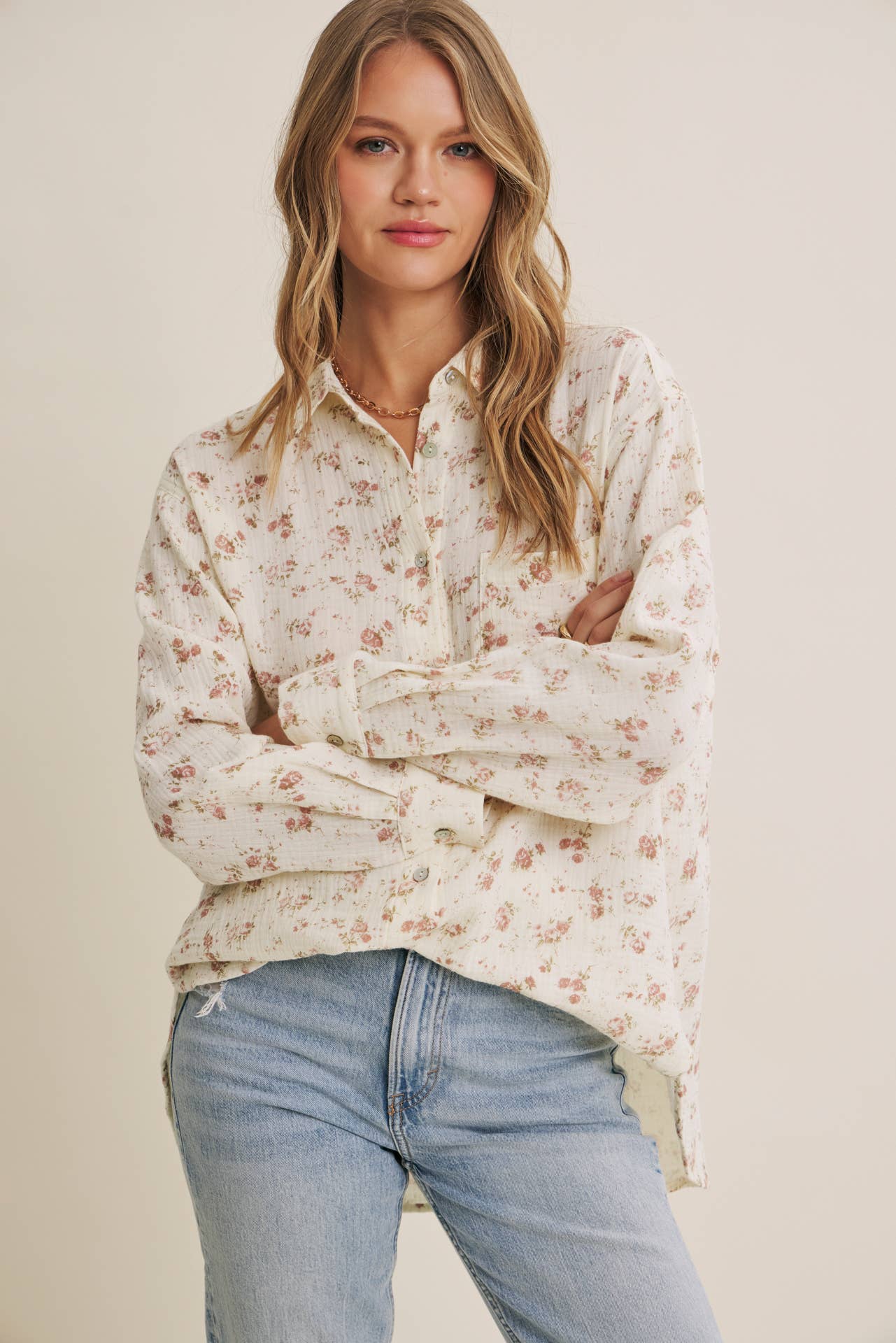 Soft Wind Floral Top