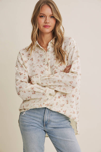 Soft Wind Floral Top