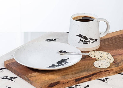 Small Plate with Loons