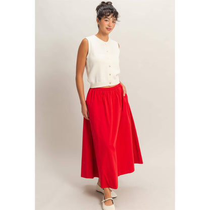 Button Up Sleeveless Cardigan