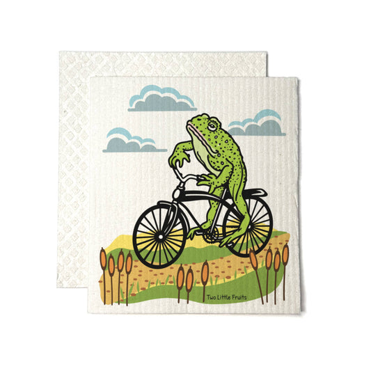 Cute Frog Swedish Dishcloth