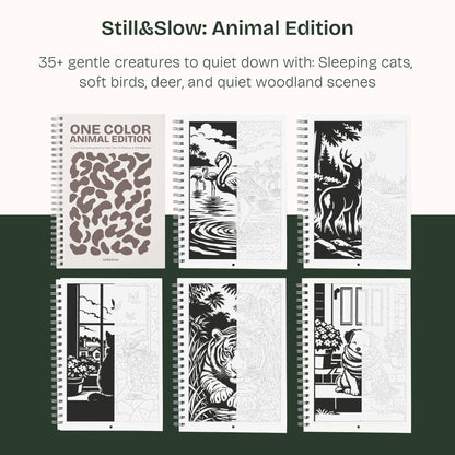 One Color Coloring Book - Animal Edition