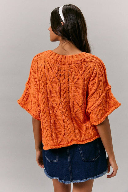 Relaxed Coastal Cable Knit