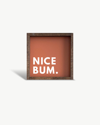 Nice Bum Framed Bathroom Print – Funny Bathroom Wall Art