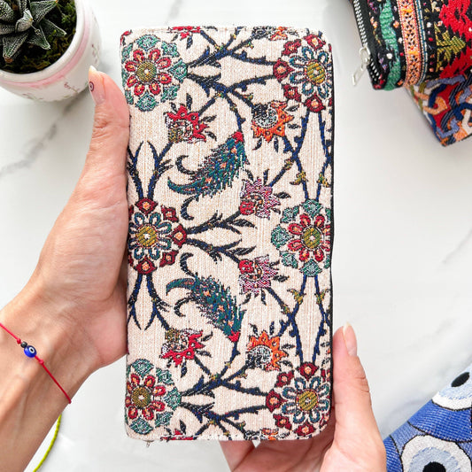 Boho Wallet for Women, Gifts for Women, Floral Wallet
