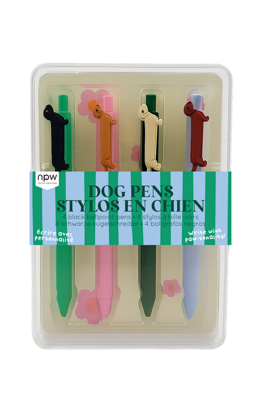 Dog Icon Pens - 4 Pack