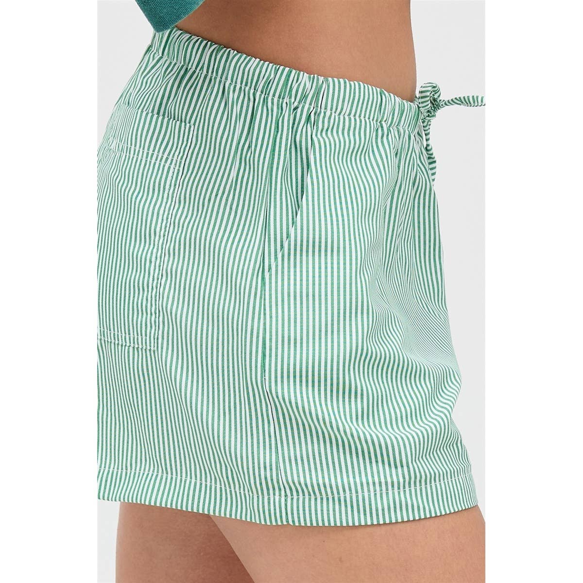Coastal Ease Stripe Shorts