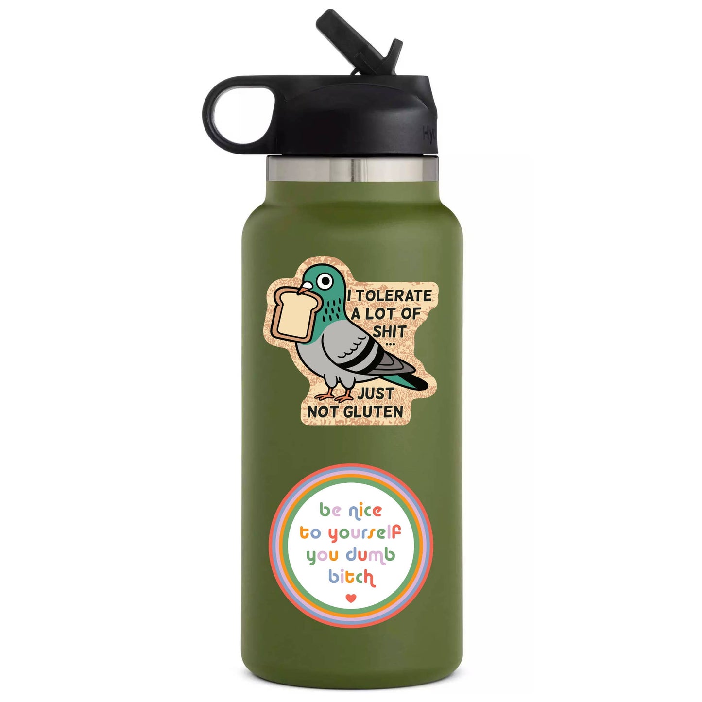 Tolerate a lot of Shit but Gluten High Quality Vinyl Sticker