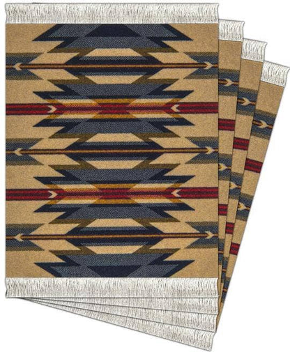 4 Pc CoasterRug Set Pendleton Wyeth Trail