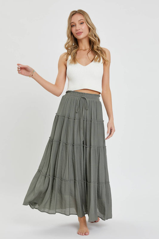 BESTSELLER TIERED MAXI SKIRT