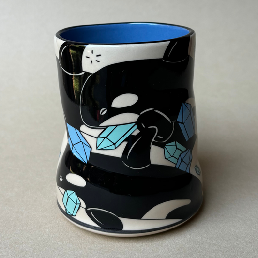 Lucky Orca Cup  XLarge Ceramic Mug