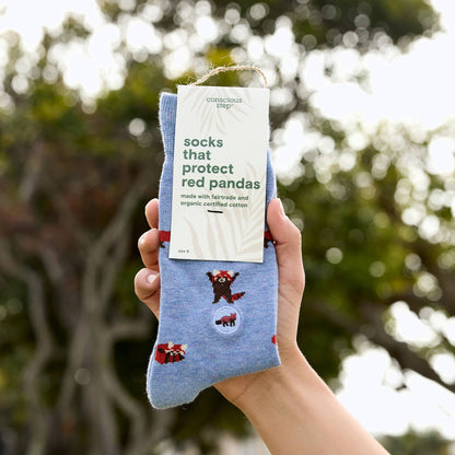 Socks that Protect Red Pandas | Gifts for Animal Lovers