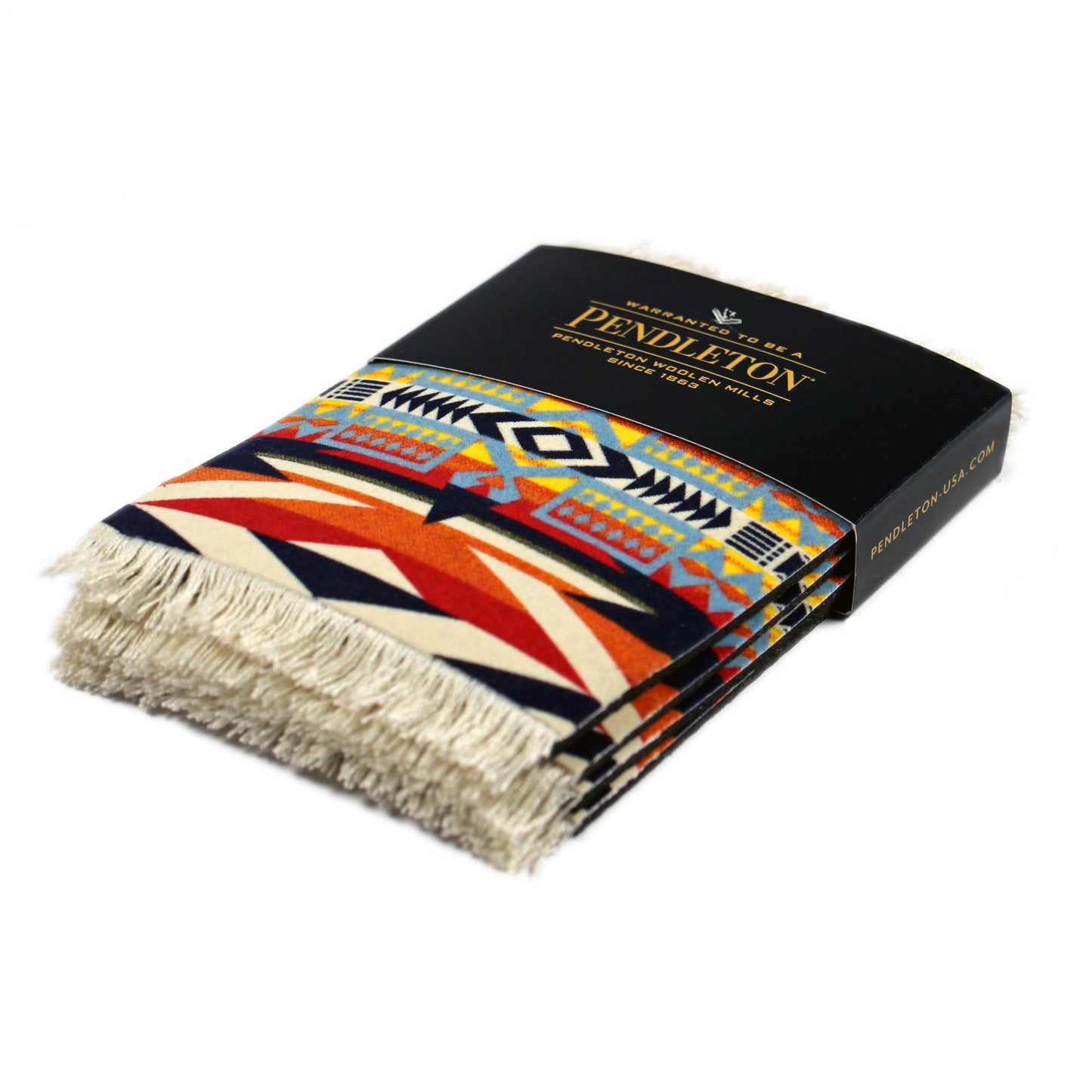 4 Pc CoasterRug Set Pendleton Fire Legend