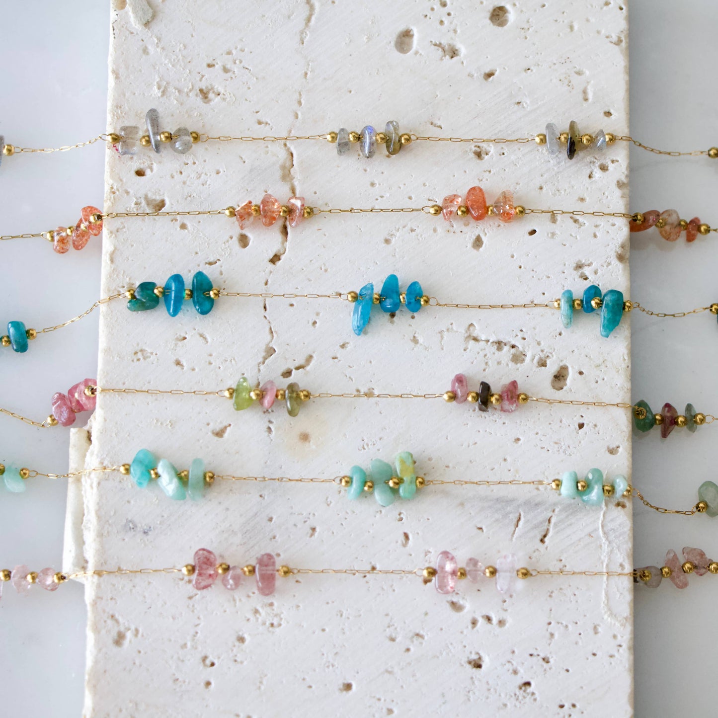 Nugget Gemstone Necklace