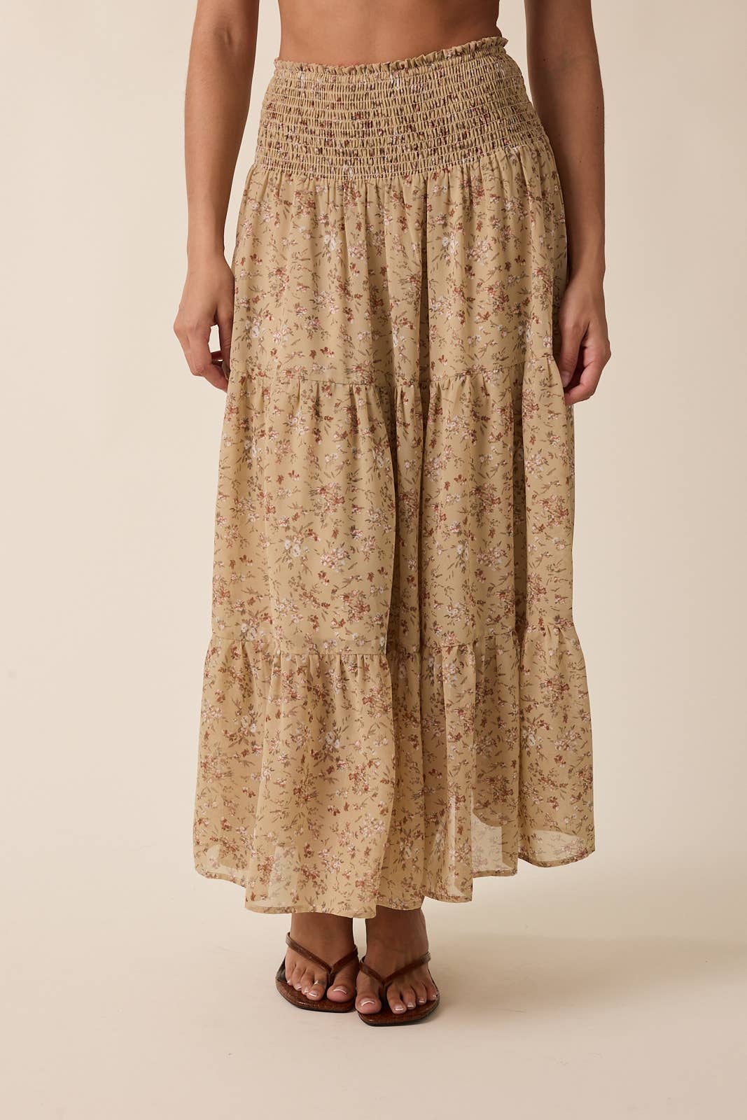 Wildflower Tiered Midi Skirt