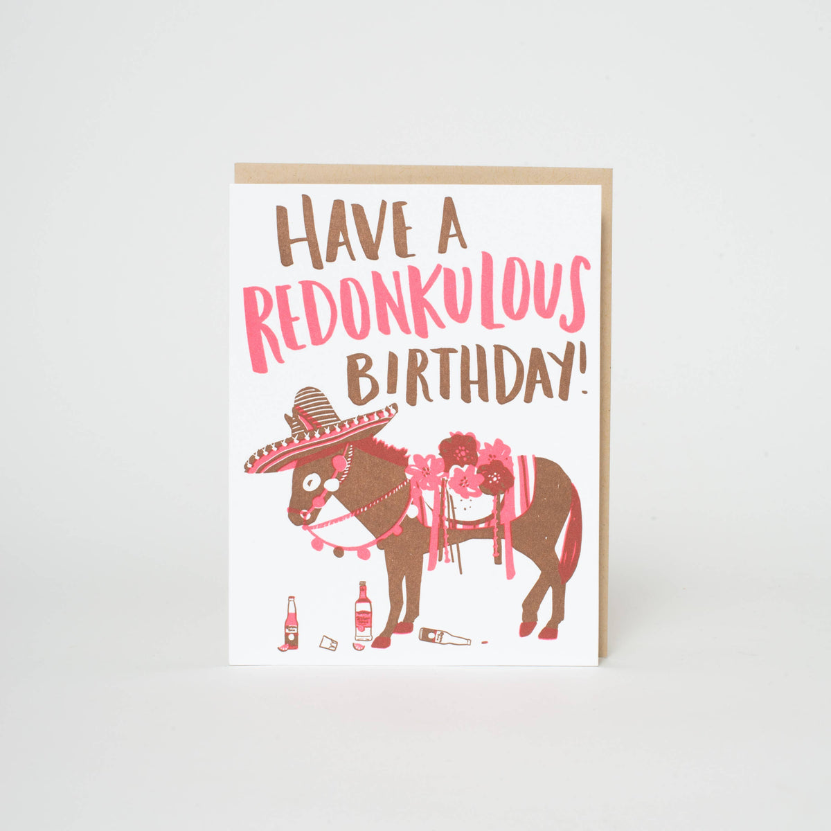 Redonkulous Birthday Punny Letterpress Greeting Card by Hello!Lucky