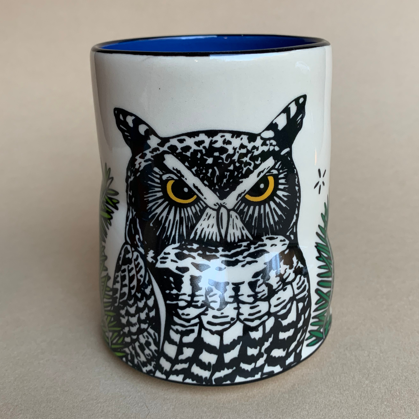 Lucky Great Horned Owl Mug - XL