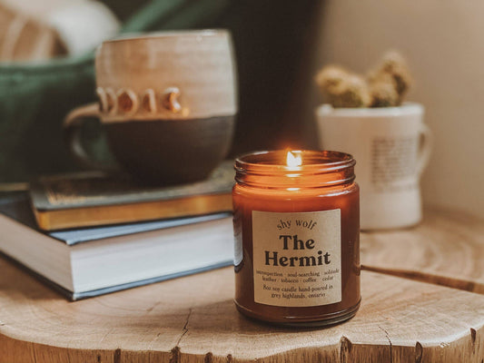 The Hermit - Soy Candle - Spirituality, Tarot, Boho