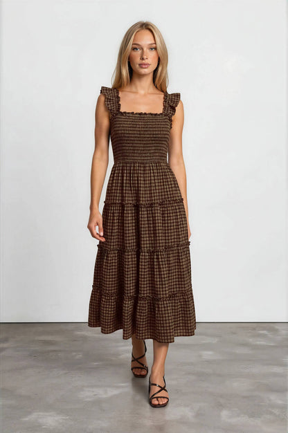 Willow Plaid Midi