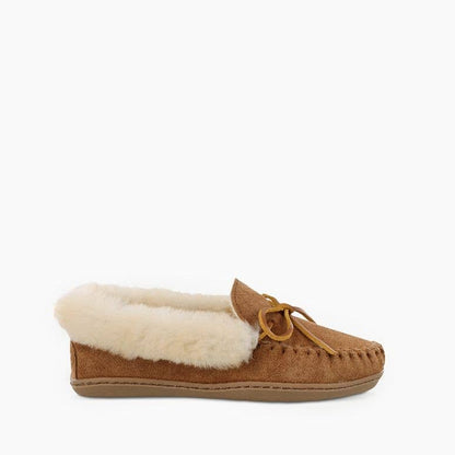 Women's Alpine Cozy Sheepskin Suede Slipper House Shoe