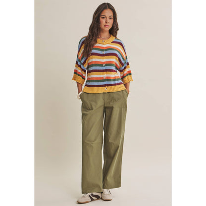 Golden Hour Stripe Cardigan