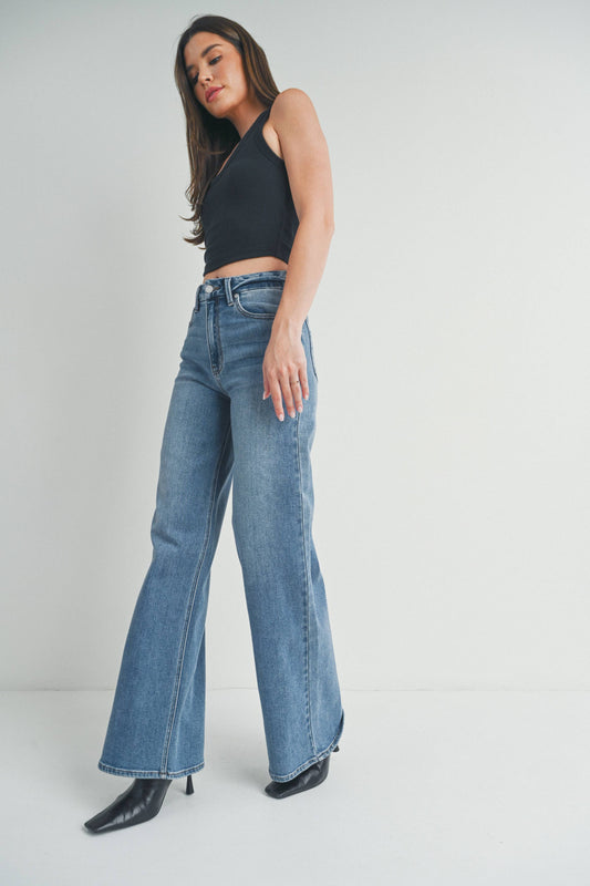 DP689 - MED - HR Palazzo Wide Leg