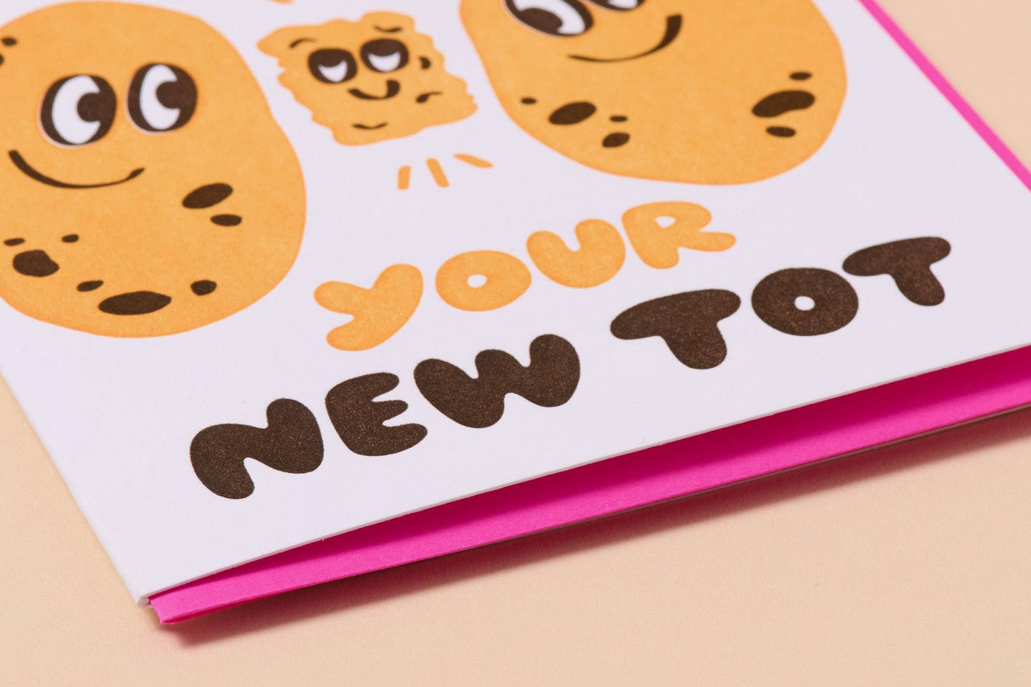 Letterpress New Tot Card
