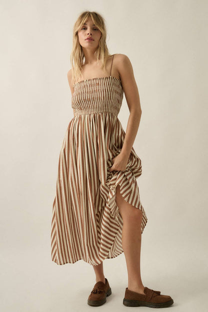 Harbor Stripe Midi Dress