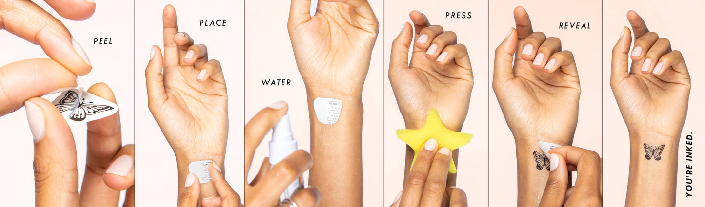 Paradise Temporary Tattoo Pack