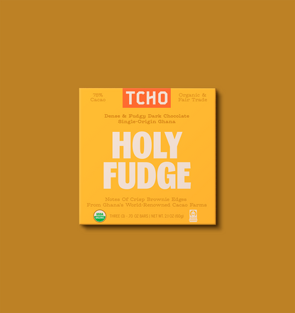 Holy Fudge 75% Fudgy Dark Chocolate Bar