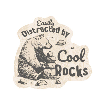 Distracted by Cool Rocks Sticker