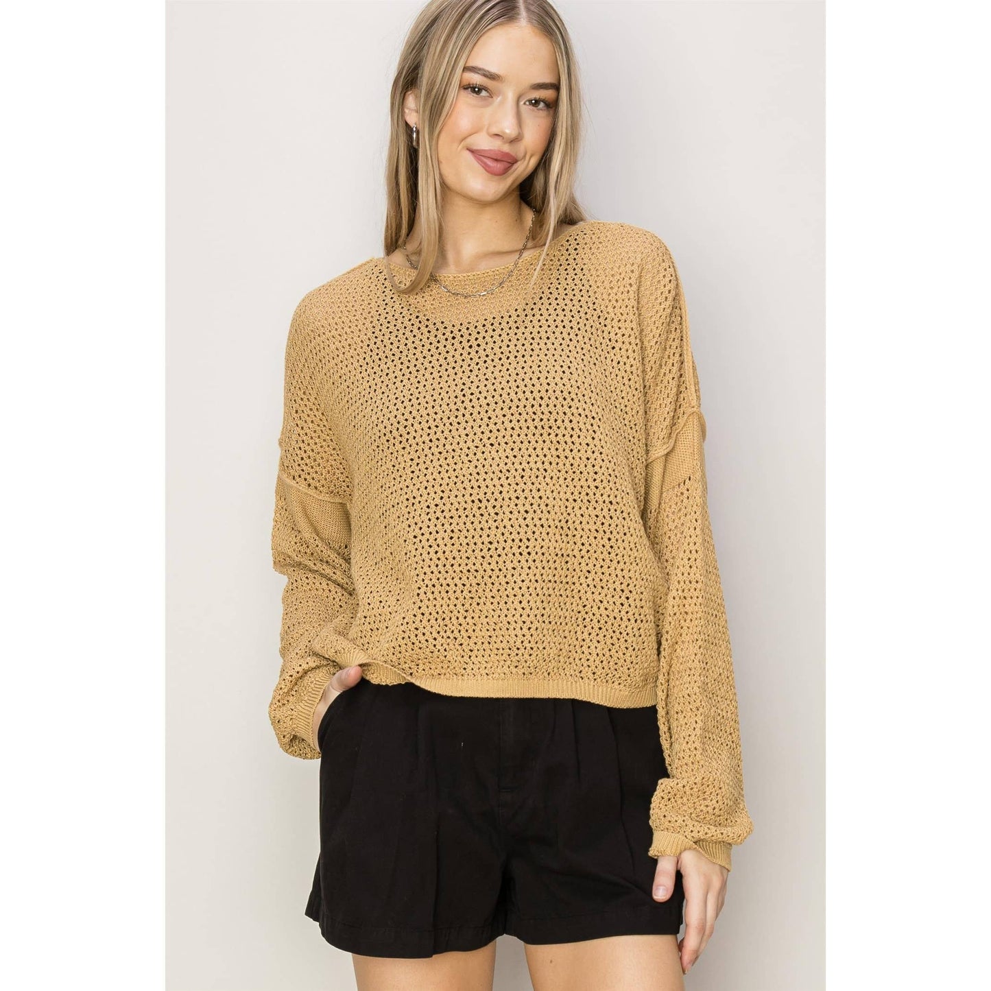 Coastal Mesh Sweater