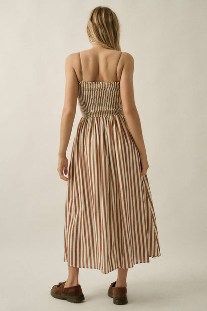 Harbor Stripe Midi Dress