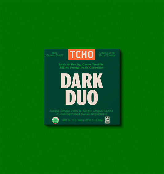 Dark Duo 75% Dark Chocolate Truffle Bar